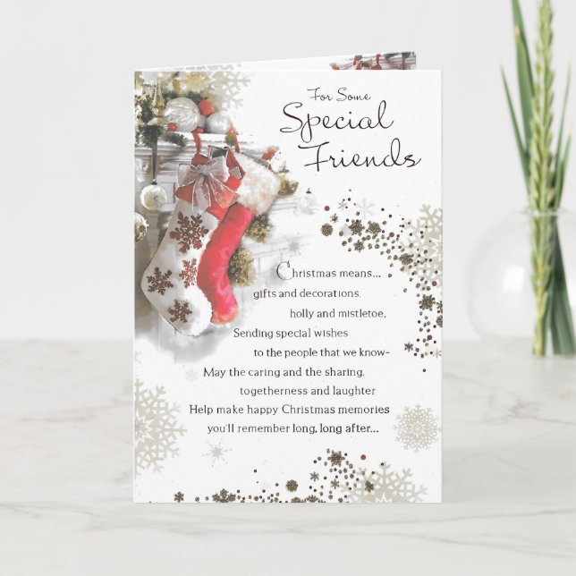Merry Christmas to a Very Special Friend Christmas Card (Front)