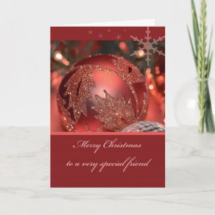 Merry Christmas to a very Special Friend Holiday Card