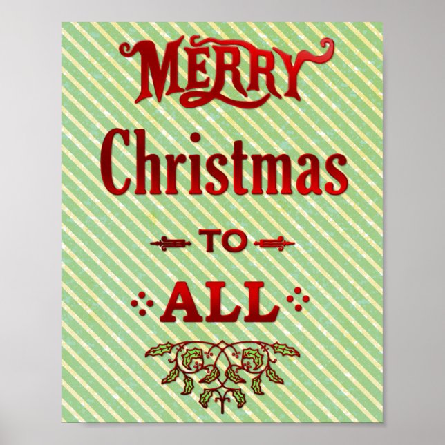 Merry Christmas to All Poster (Front)