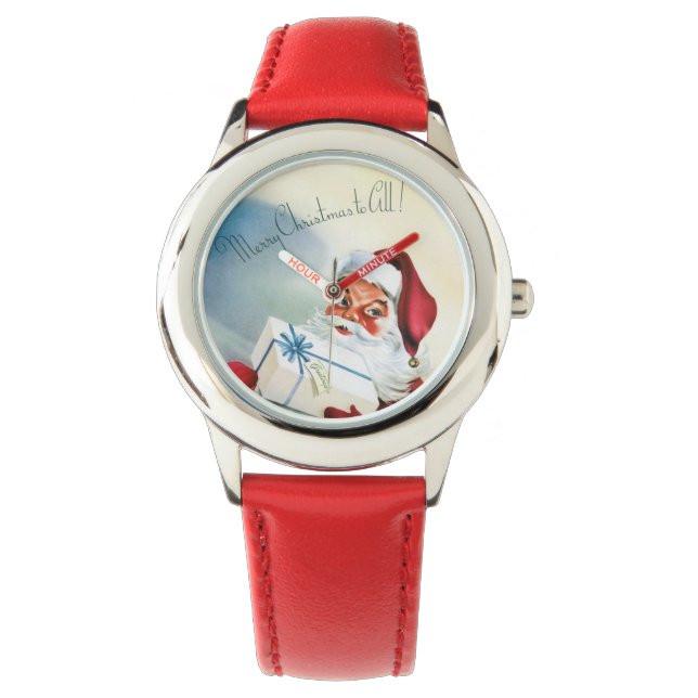 Merry Christmas to All (Vintage Santa Claus)  Watch (Front)
