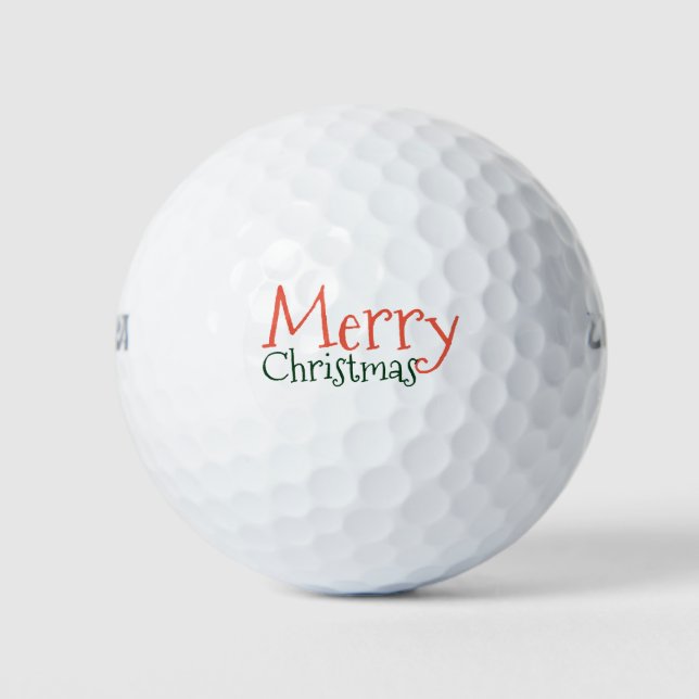 Merry Christmas to golfer Golf Balls (Front)