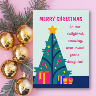 Merry Christmas to granddaughter card