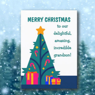 Merry Christmas to grandson card