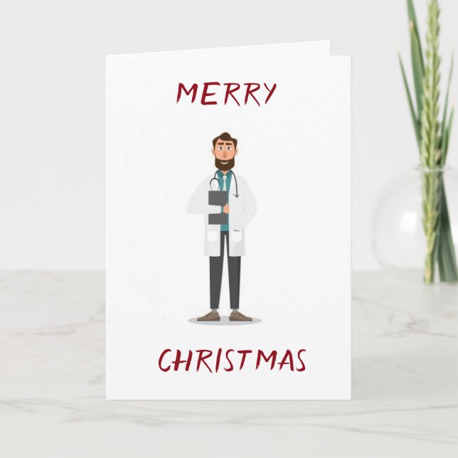 *MERRY CHRISTMAS* TO MY ***HARD WORKING HUSBAND*** HOLIDAY CARD (Front)