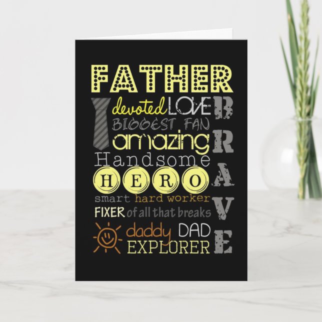 **MERRY CHRISTMAS** TO MY LOVING "DAD" CARD (Front)