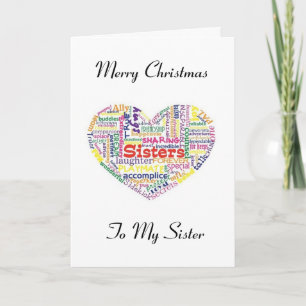 **MERRY CHRISTMAS** TO MY SPECIAL **SISTER** CARD