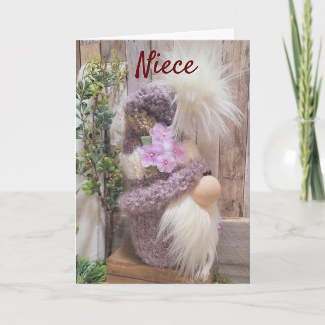 *MERRY CHRISTMAS* to our *NIECE* Holiday Card (Front)