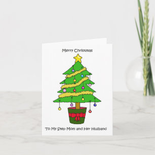Merry Christmas to Step Mom and Her Husband Card