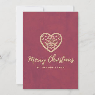 Merry Christmas To The One I Love Holiday Card