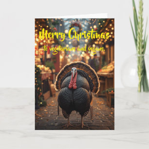 Merry Christmas to vegetarians and vegans. Card