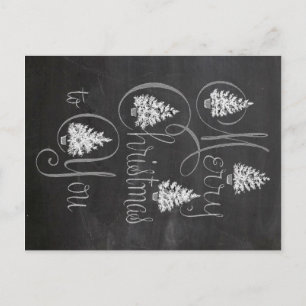 Merry Christmas To You Chalkboard Card