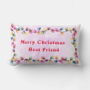 Merry Christmas to your best friend Lumbar Pillow