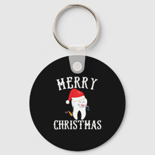 Merry Christmas Tooth Doctor dentist dental Keychain