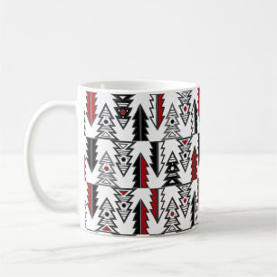 Merry Christmas tree abstract modern geometrical o Coffee Mug