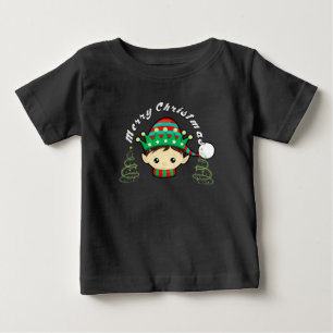 Merry Christmas tree and fairy Baby T-Shirt