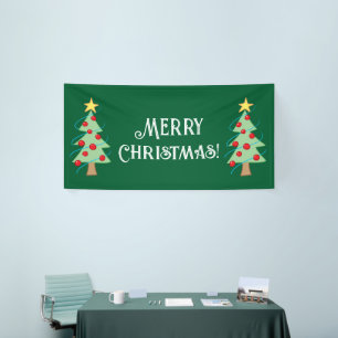 Merry Christmas Tree Banner