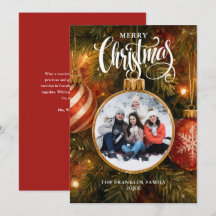 Merry Christmas Tree Baubles Photo