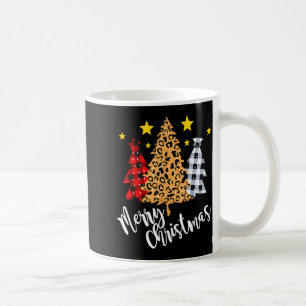 Merry Christmas Tree Buffalo Plaid Red Green Xmas Coffee Mug