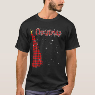 Merry Christmas Tree Buffalo Plaid Xmas Couples Ma T-Shirt