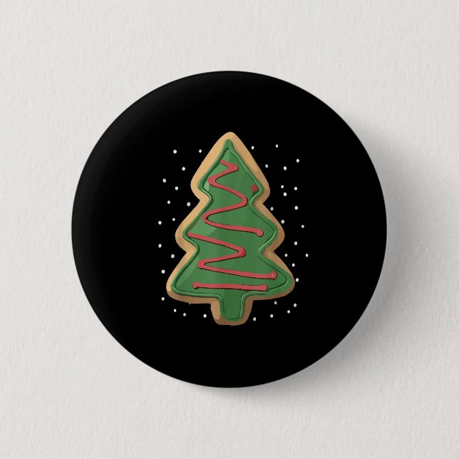 Merry Christmas Tree Christmas  2 Inch Round Button (Front)