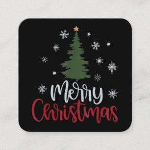 Merry Christmas Tree Christmas Shirts For Women An Square Business Card
