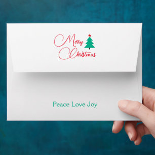 Merry Christmas Tree Customizable Envelope