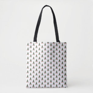Merry Christmas. Tree (design 1) with gifts Tote Bag