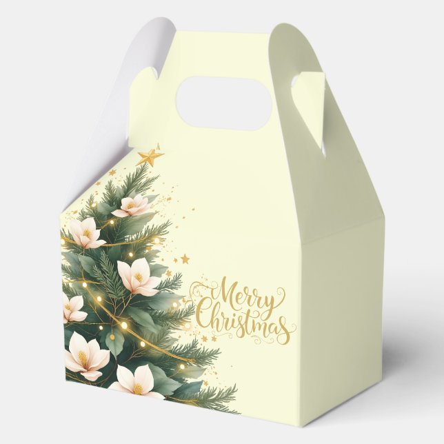 Merry Christmas Tree Favor Gift Box (Front)