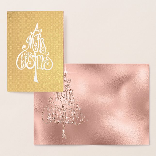Merry Christmas Tree    Foil Card (Display)