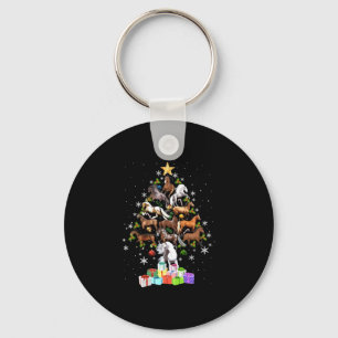 merry christmas tree gift for men woman ride horse keychain