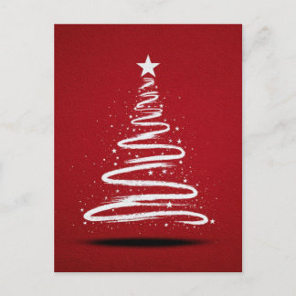 Merry Christmas Tree. Holiday Postcard