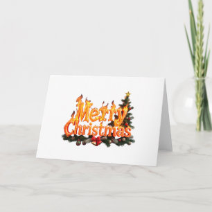 Merry Christmas Tree Invitation