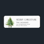 Merry Christmas Tree  Label<br><div class="desc">Merry Christmas Tree design</div>
