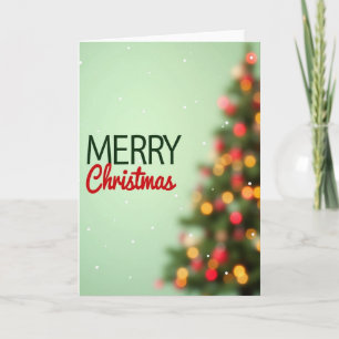 Merry Christmas Tree Lights Card