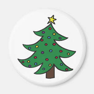 Merry Christmas Tree Magnet