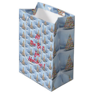 Merry Christmas Tree Medium Gift Bag