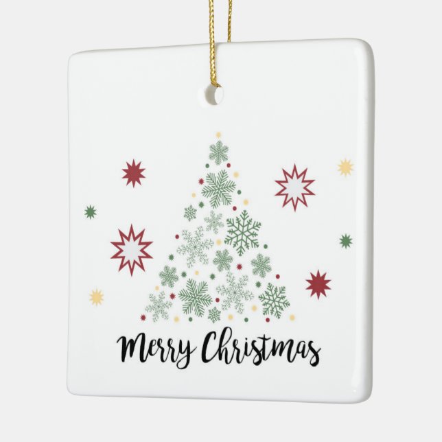 Merry Christmas Tree Ornament (Left)