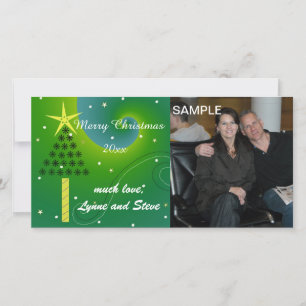 Merry Christmas Tree Photo Card