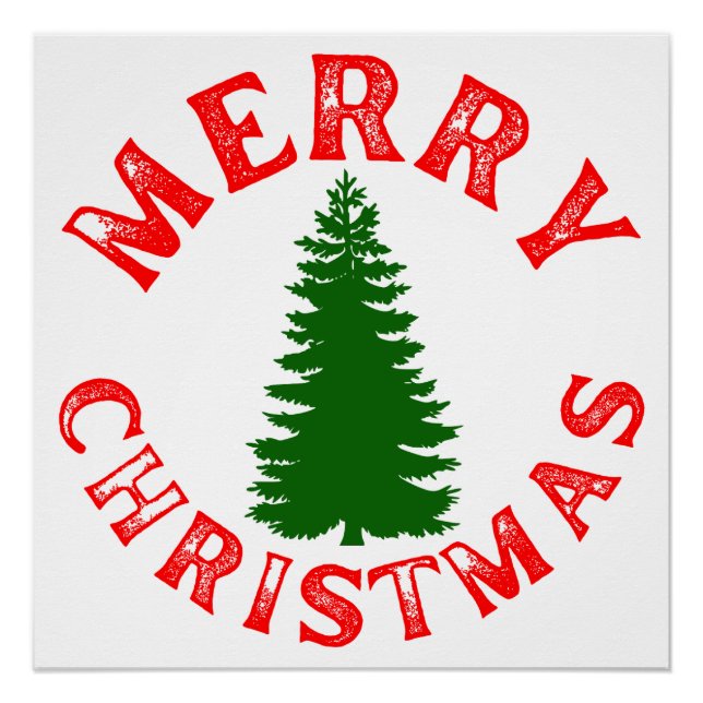 MERRY CHRISTMAS TREE POSTER (Front)