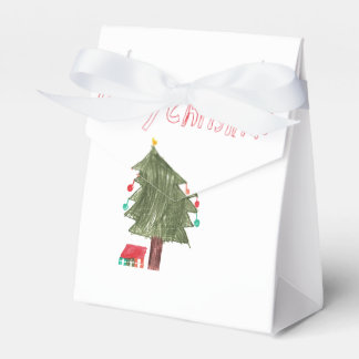 Merry Christmas Tree & Presents Favor Box