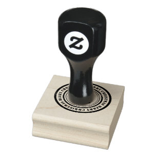 Merry Christmas Tree Rubber Stamp
