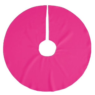 Merry Christmas Tree Skirt Hot Pink Fushia 