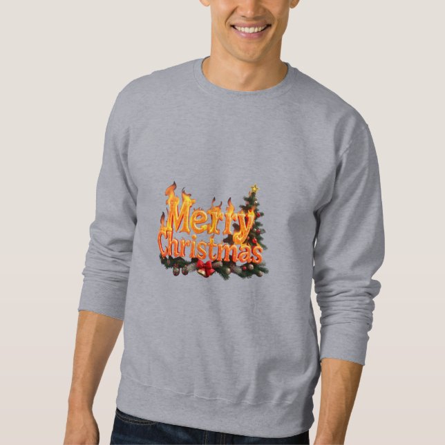 Merry Christmas Tree Sweatshirt (Front)