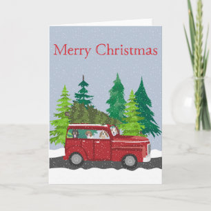 Merry Christmas Tree Travel Card