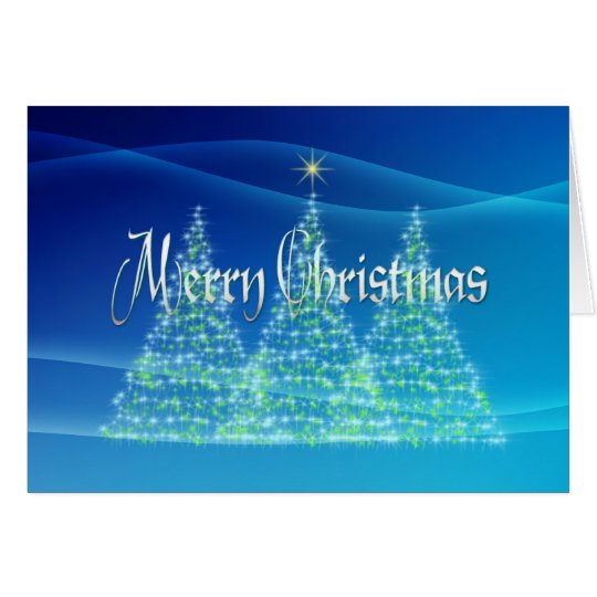 MERRY CHRISTMAS TREES by SHARON SHARPE Card