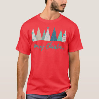 Merry Christmas Trees Classic Chic Country Farmhou T-Shirt