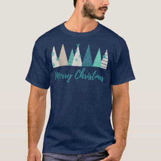 Merry Christmas Trees Classic Chic Country Farmhou T-Shirt
