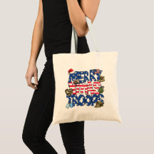 Merry Christmas Troops Tote Bag