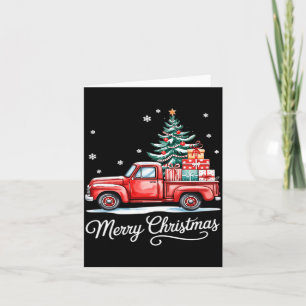 Merry Christmas Truck Funny Tree Essential Card