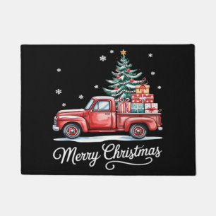 Merry Christmas Truck Funny Tree Essential Doormat